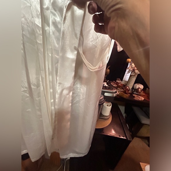 Vintage robe sateen cream large - Picture 4 of 11